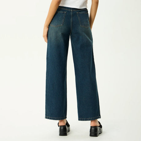 AFENDS Women's Bella Denim Wide Leg Baggy Jean - Vintage Wash