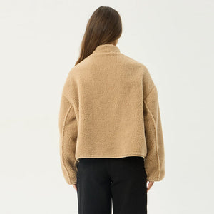 AFENDS Women's Berlin Reversible Polar Fleece Jacket - Almond Check