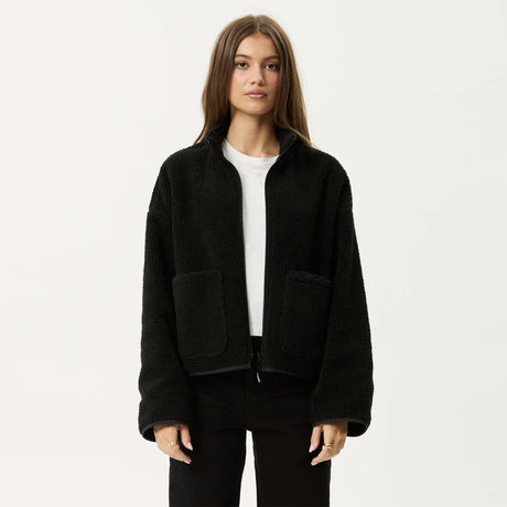 AFENDS Women's Berlin Reversible Polar Fleece Jacket - Black