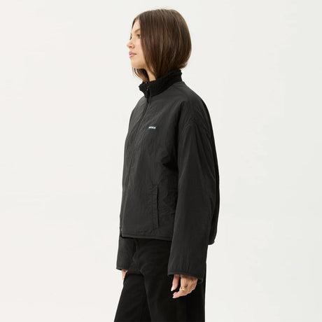 AFENDS Women's Berlin Reversible Polar Fleece Jacket - Black
