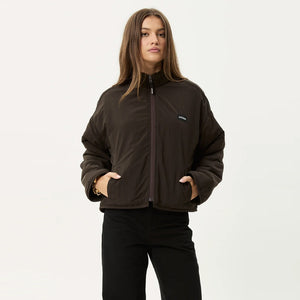 AFENDS Women's Berlin Reversible Polar Fleece Jacket - Coffee