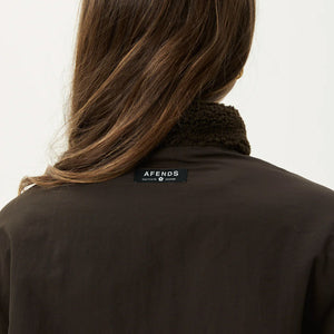 AFENDS Women's Berlin Reversible Polar Fleece Jacket - Coffee