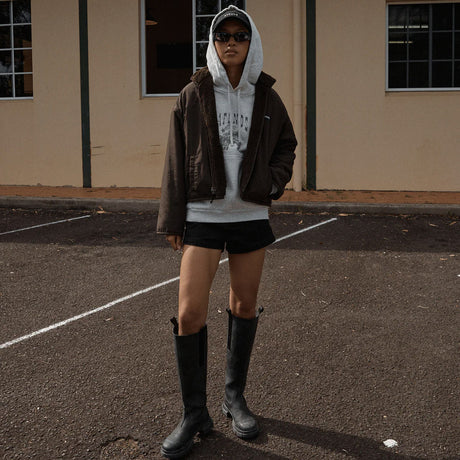 AFENDS Women's Berlin Reversible Polar Fleece Jacket - Coffee