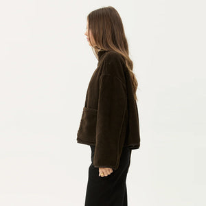 AFENDS Women's Berlin Reversible Polar Fleece Jacket - Coffee