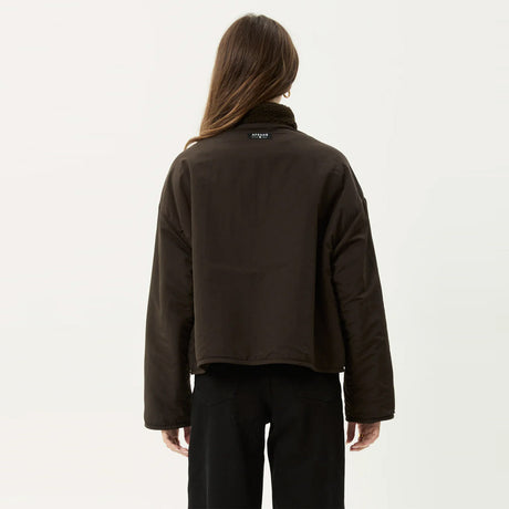 AFENDS Women's Berlin Reversible Polar Fleece Jacket - Coffee