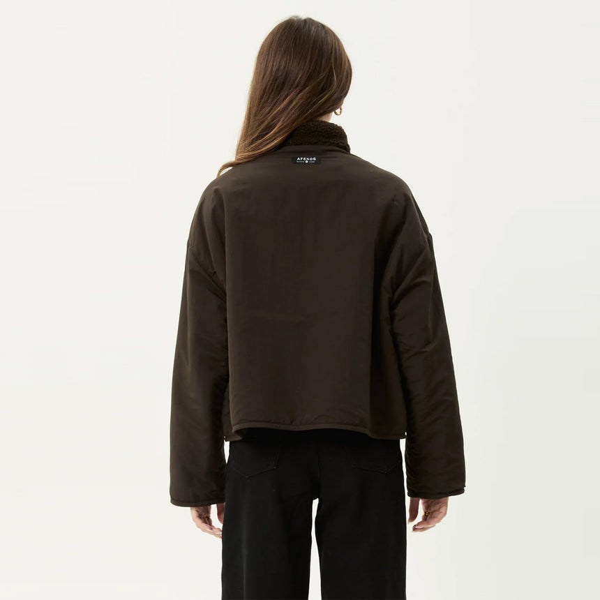 AFENDS Women's Berlin Reversible Polar Fleece Jacket - Coffee