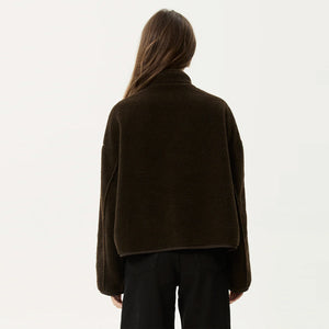AFENDS Women's Berlin Reversible Polar Fleece Jacket - Coffee