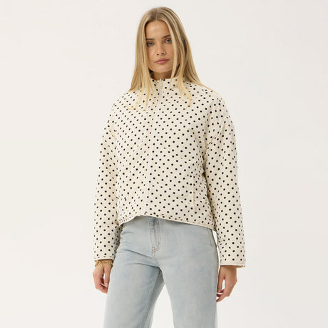 AFENDS Women's Berlin Reversible Recycled Polar Fleece Jacket - Moonbeam