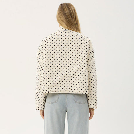 AFENDS Women's Berlin Reversible Recycled Polar Fleece Jacket - Moonbeam
