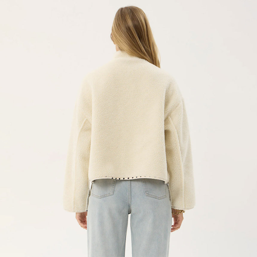 AFENDS Women's Berlin Reversible Recycled Polar Fleece Jacket - Moonbeam