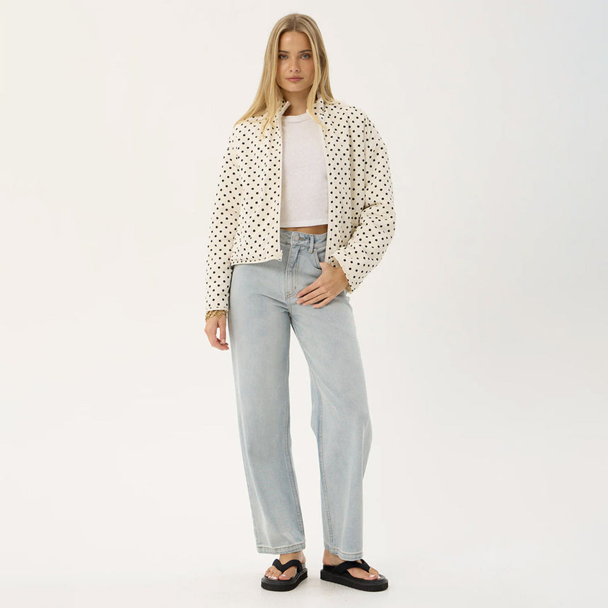 AFENDS Women's Berlin Reversible Recycled Polar Fleece Jacket - Moonbeam