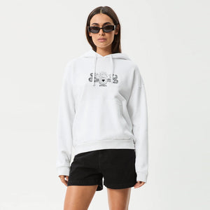 AFENDS Women's Bonfire Pull On Hood - White