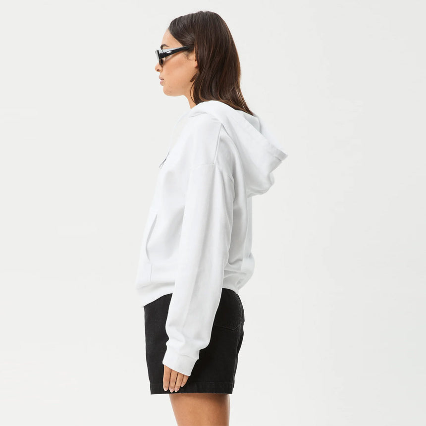 AFENDS Women's Bonfire Pull On Hood - White