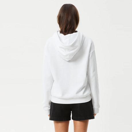 AFENDS Women's Bonfire Pull On Hood - White