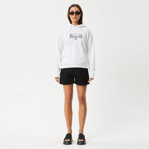 AFENDS Women's Bonfire Pull On Hood - White