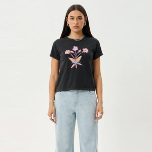 AFENDS Women's Briar Regular Tee - Stone Black
