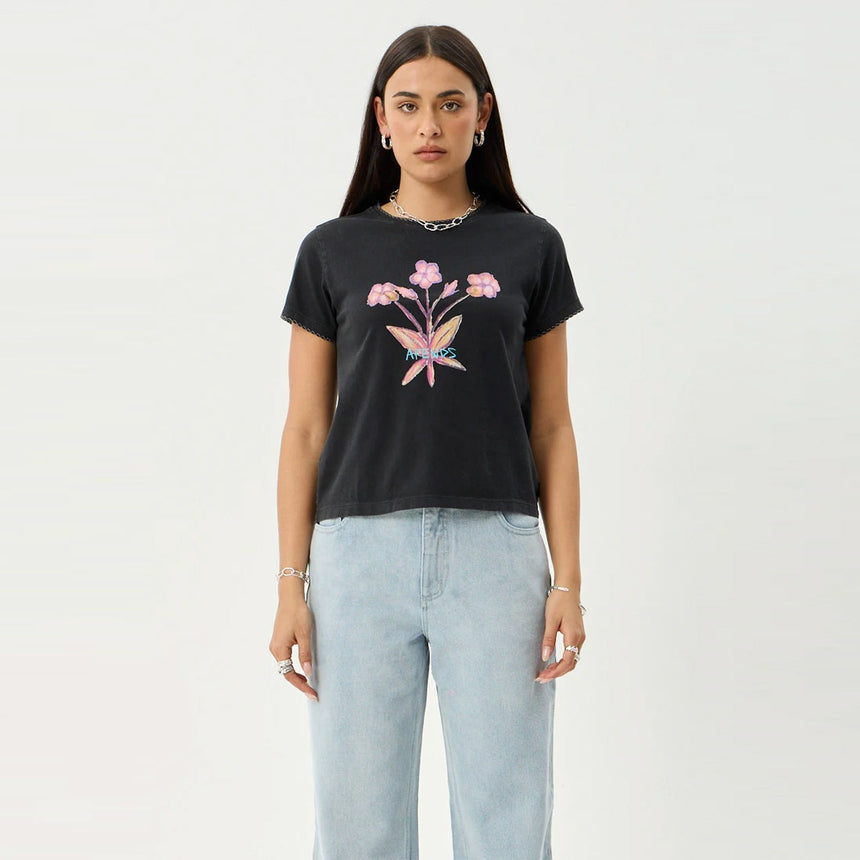 AFENDS Women's Briar Regular Tee - Stone Black