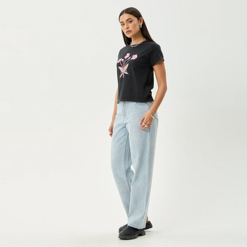 AFENDS Women's Briar Regular Tee - Stone Black