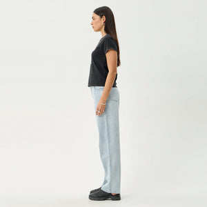 AFENDS Women's Briar Regular Tee - Stone Black