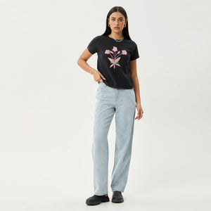 AFENDS Women's Briar Regular Tee - Stone Black