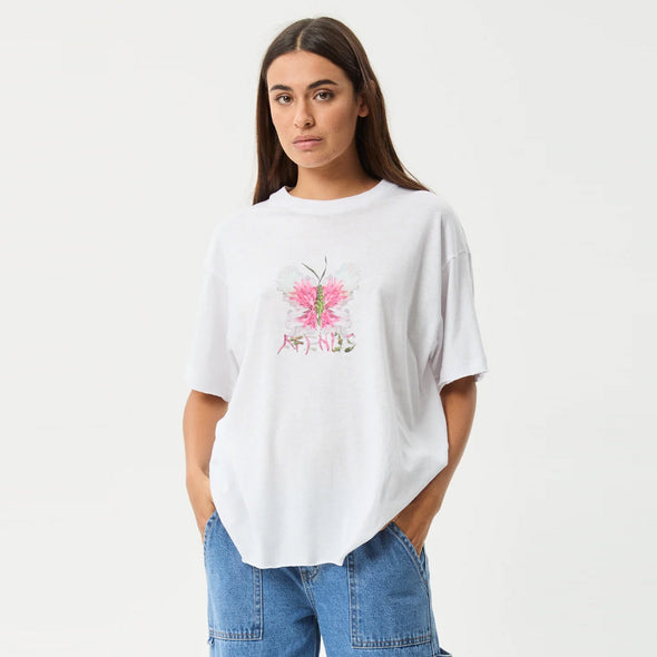 AFENDS Women's Butterfluer Oversized Tee - White