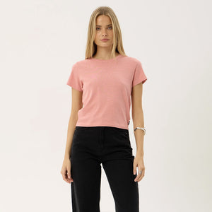 AFENDS Women's Carmen Baby Tee - Dusty Pink