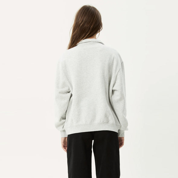 AFENDS Women's Carter Quarter Zip Jumper - Grey Marle