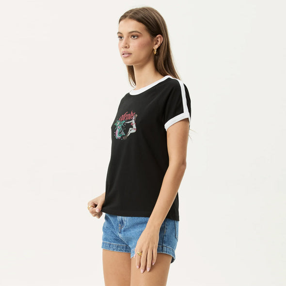 AFENDS Women's Catch And Release Raglan Tee - Black