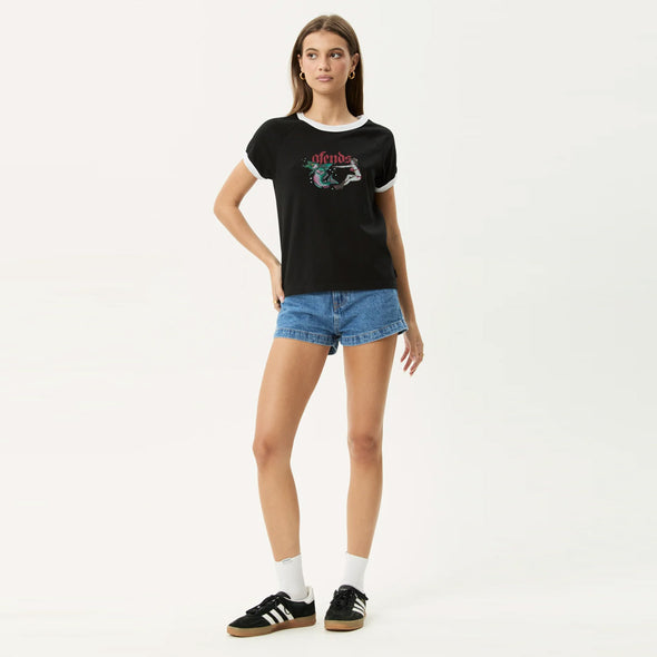 AFENDS Women's Catch And Release Raglan Tee - Black