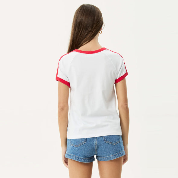 AFENDS Women's Catch And Release Raglan Tee - White
