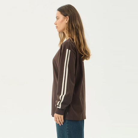 AFENDS Women's Community Garden Long Sleeve Tee - Coffee