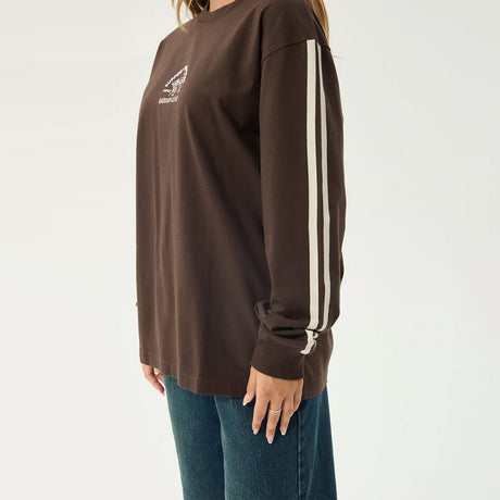 AFENDS Women's Community Garden Long Sleeve Tee - Coffee