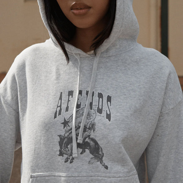 AFENDS Women's Cosmic Cow Hood - Grey Marle