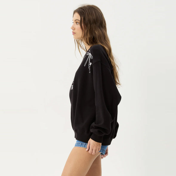 AFENDS Women's Cygnet Crew - Black