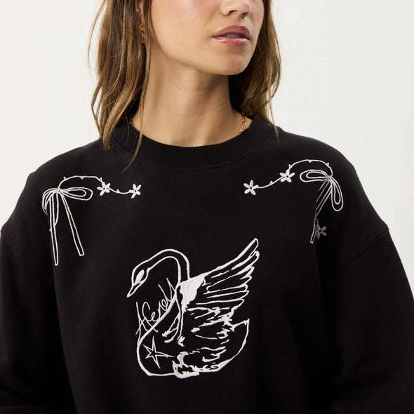 AFENDS Women's Cygnet Crew - Black