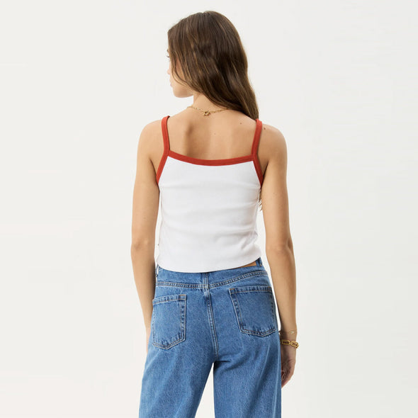 AFENDS Women's Cygnet Rib Singlet - White