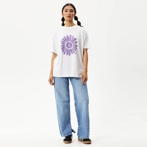 AFENDS Women's Daisy Slay Oversized Graphic Tee - White