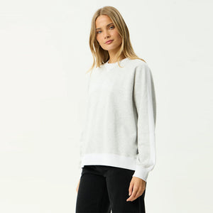 AFENDS Women's Dexter Crew - Grey Marle