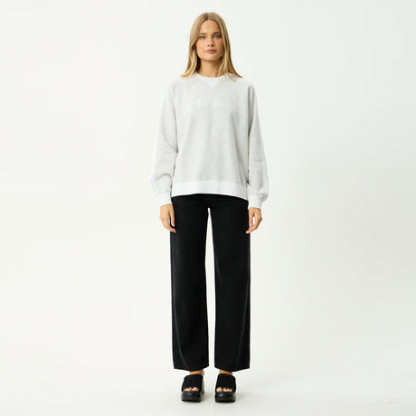 AFENDS Women's Dexter Crew - Grey Marle