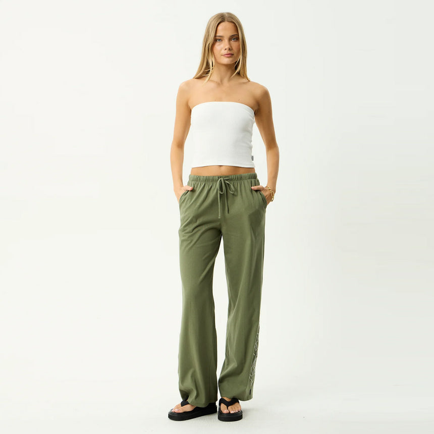 AFENDS Women's Dirts Jersey Pant - Deep Olive