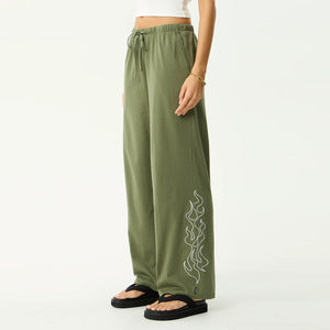 AFENDS Women's Dirts Jersey Pant - Deep Olive