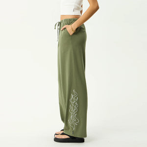 AFENDS Women's Dirts Jersey Pant - Deep Olive