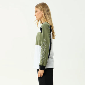 AFENDS Women's Dirts Long Sleeve Tee - Deep Olive