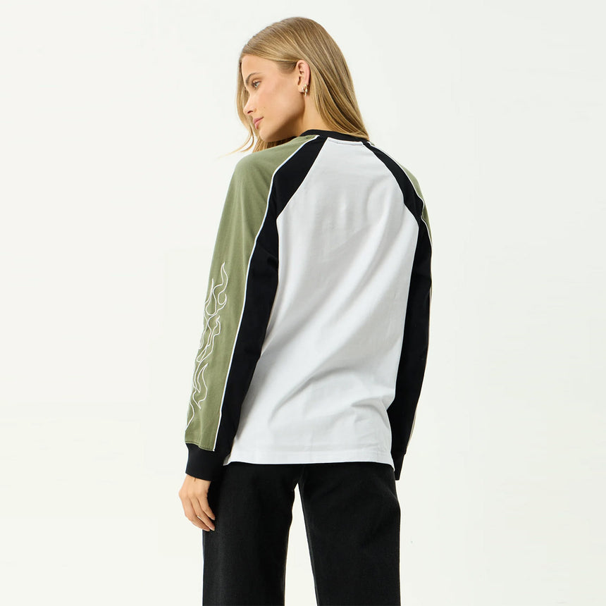 AFENDS Women's Dirts Long Sleeve Tee - Deep Olive