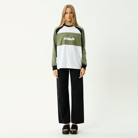 AFENDS Women's Dirts Long Sleeve Tee - Deep Olive