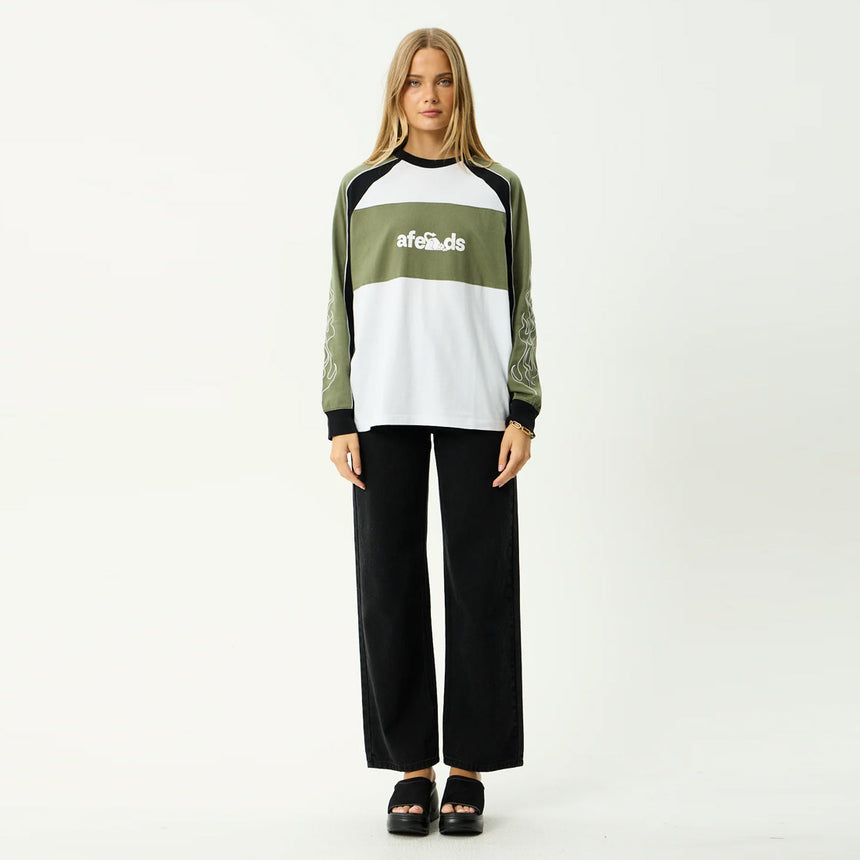 AFENDS Women's Dirts Long Sleeve Tee - Deep Olive