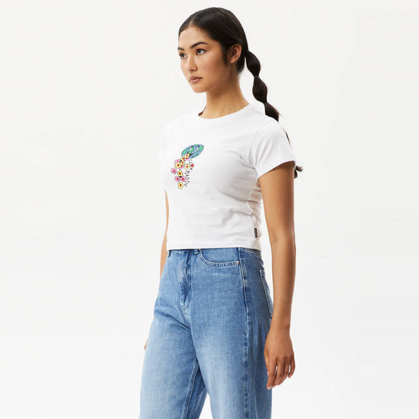 AFENDS Women's F Plastic Baby Tee - White