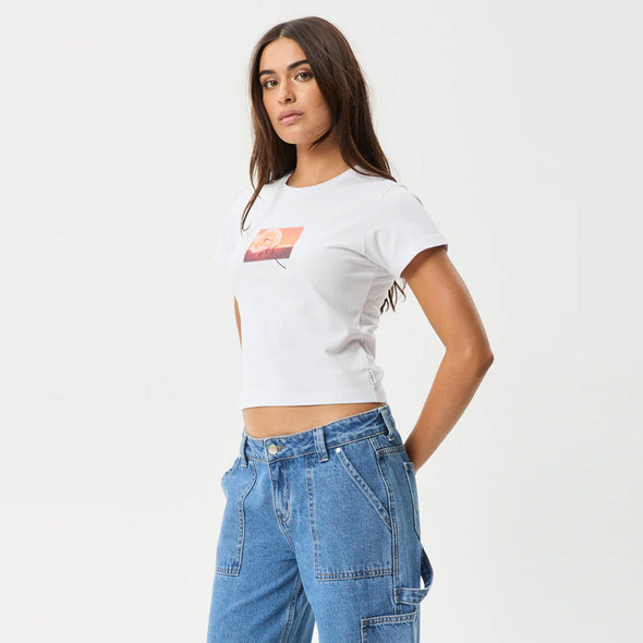 AFENDS Women's Film Baby Tee - White