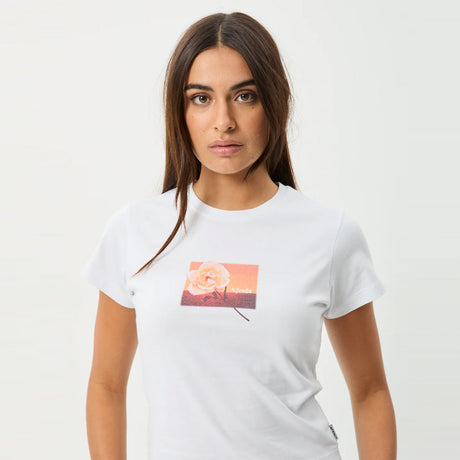 AFENDS Women's Film Baby Tee - White
