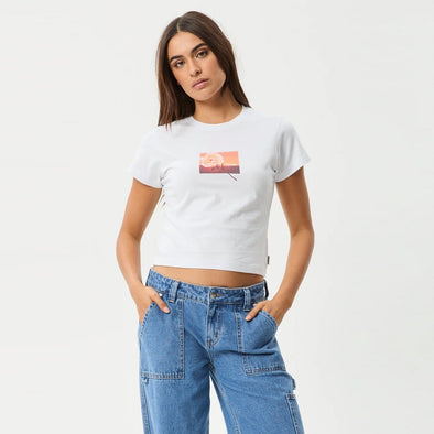 AFENDS Women's Film Baby Tee - White